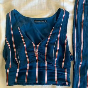 Abercrombie & Fitch- crop top and crop pant set